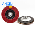 4.5"X5/8"-11 Vsm Ceramic Flap Disc with Metal Hub for Quick and Easy Mounting and Removal